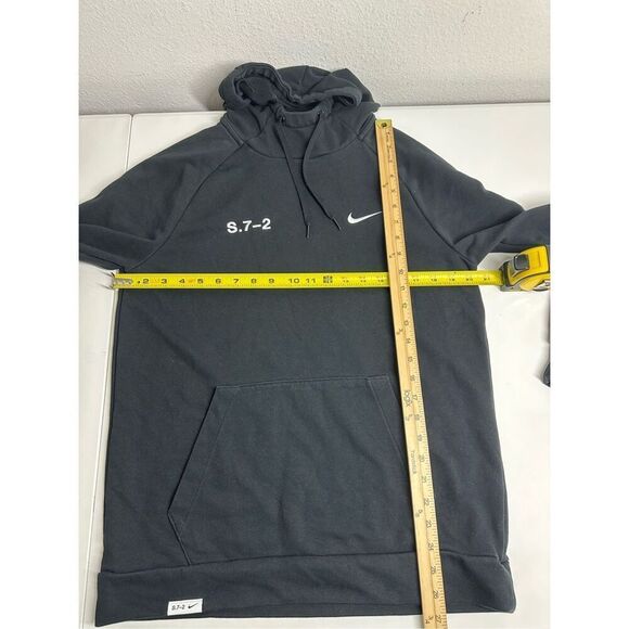 Nike Dri-FIT Studio '72 Men's Pullover Fitness Hoodie Black Green Logo Size S - Picture 6 of 11